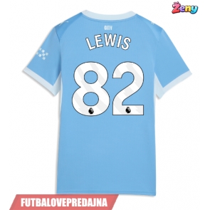 Lacne Ženy Futbalové dres Manchester City Rico Lewis #82 2026-27 Krátky Rukáv - Domáci